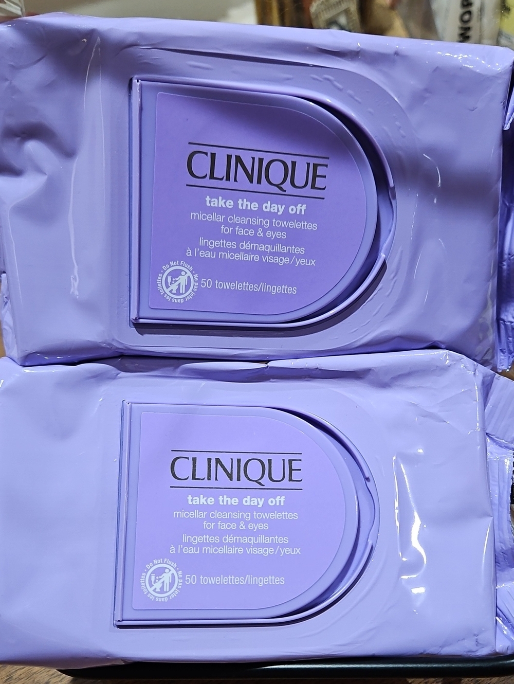 (2) Clinique Take The Day Off Micellar Cleansing Towelettes